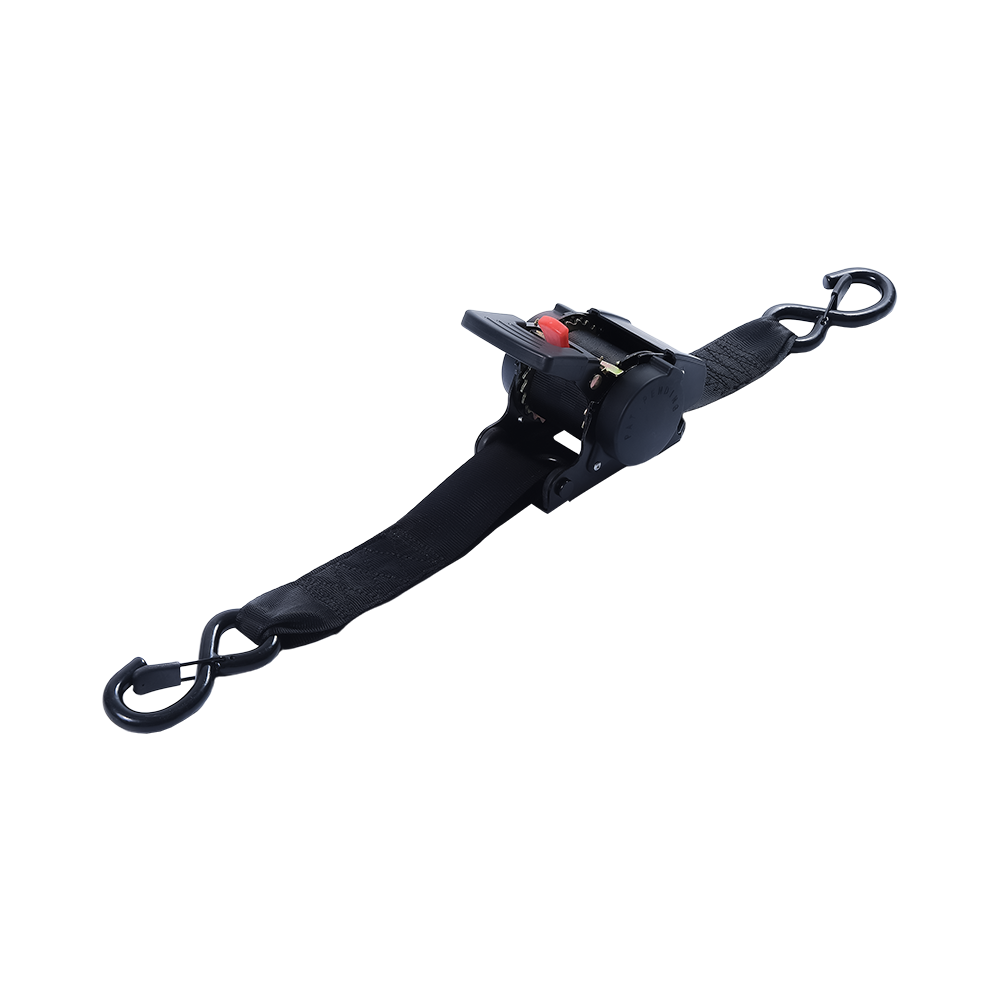 2inch Adjustable Auto Retractable Cargo Lashing Straps with Safety S Hook