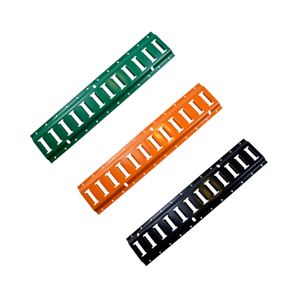 Colour Powder Coated Steel Horizontal Bolt-On E Track Tie Down Rail in Trailers and Trucks