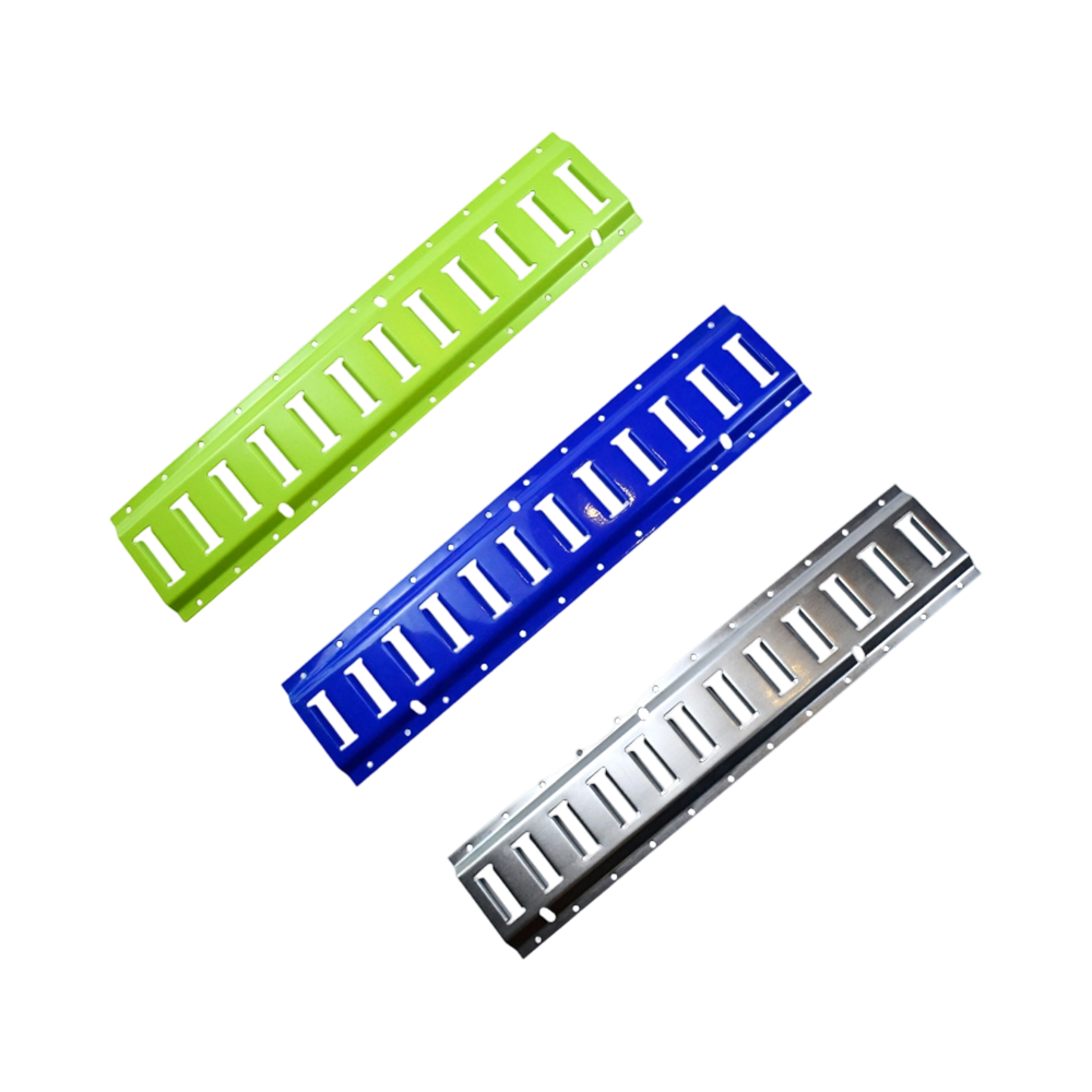 Colour Powder Coated Steel Horizontal Bolt-On E Track Tie Down Rail in Trailers and Trucks