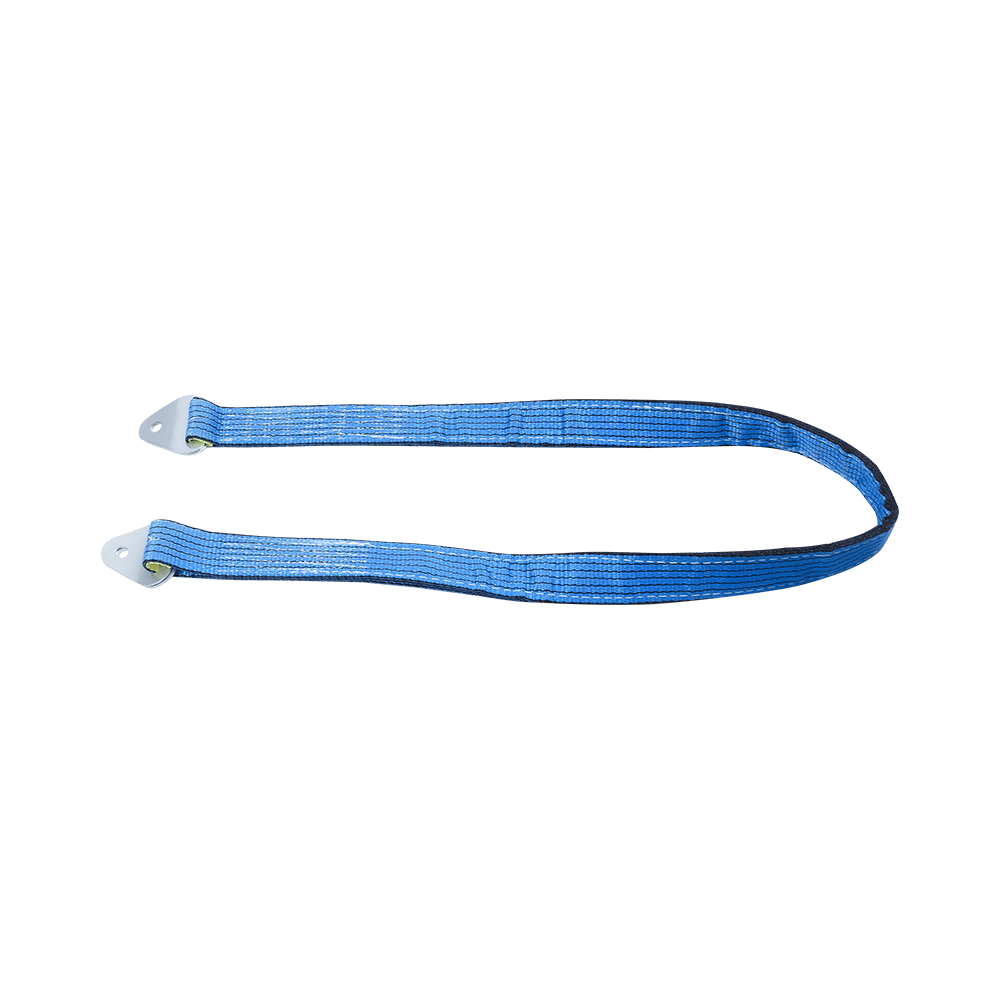 Heavy Duty Blue Protective Sleeve Wide Car Axle Towing Straps with D Ring
