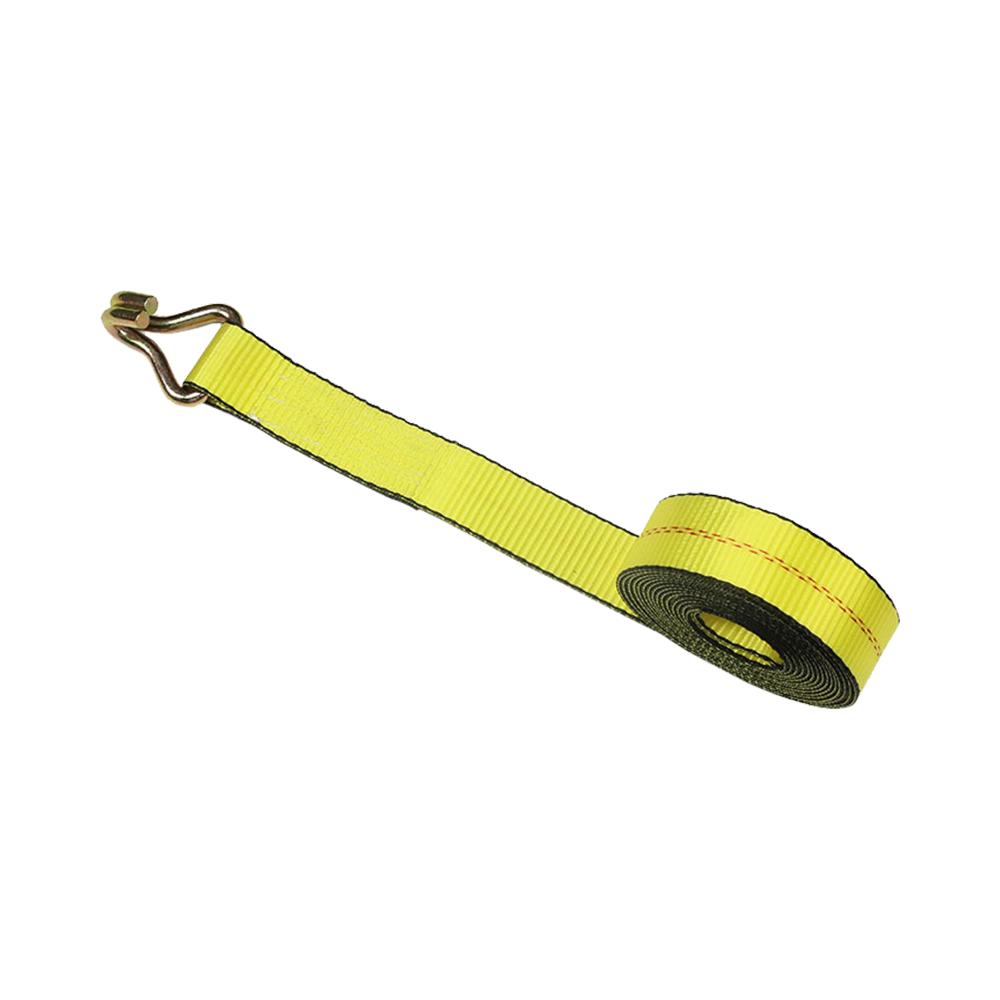 2inch Yellow Winch Strap With Double J-Hook