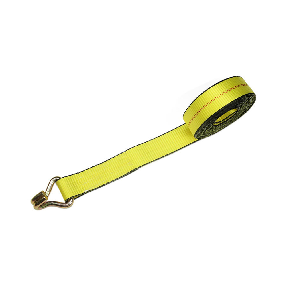 2inch Yellow Winch Strap With Double J-Hook