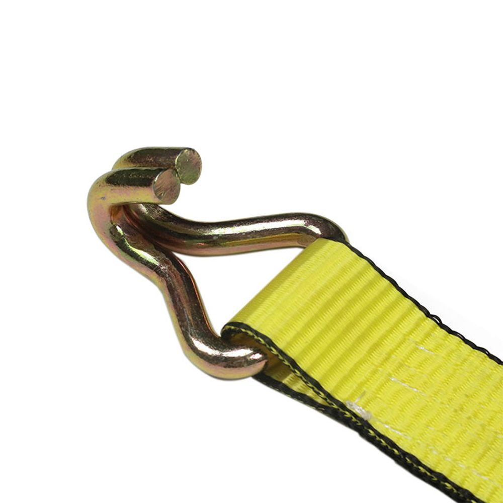 2inch Yellow Winch Strap With Double J-Hook