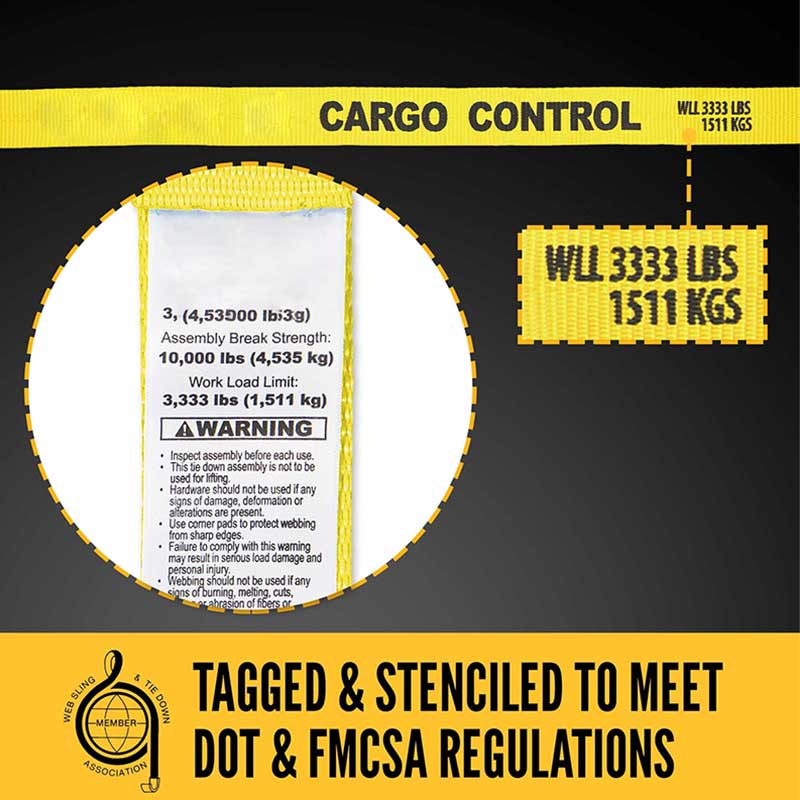 2'' X 30' Ratchet Strap With D-Rings