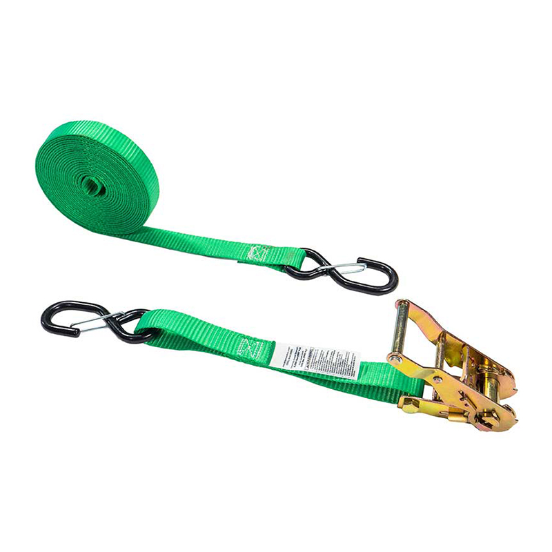 1''X 6' High Tenacity Motorcycle Ratchet Tie Down Strap With 12