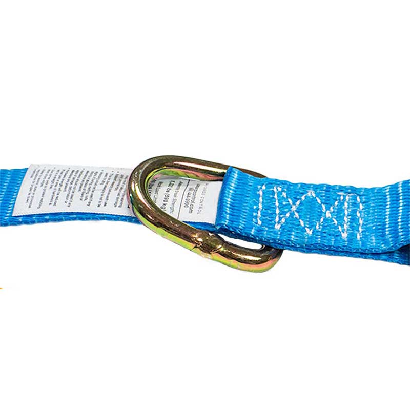 Customized Logo 1'' X 15' Ratchet Strap with J-Hook And D-Ring