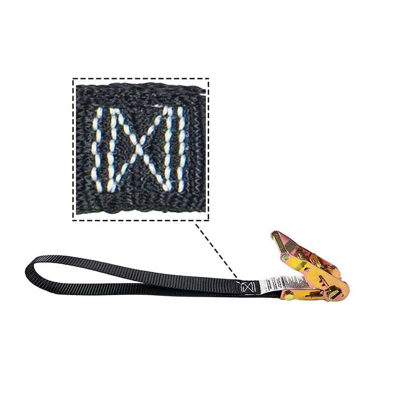 1''X 6' High Tenacity Motorcycle Ratchet Tie Down Strap With 12