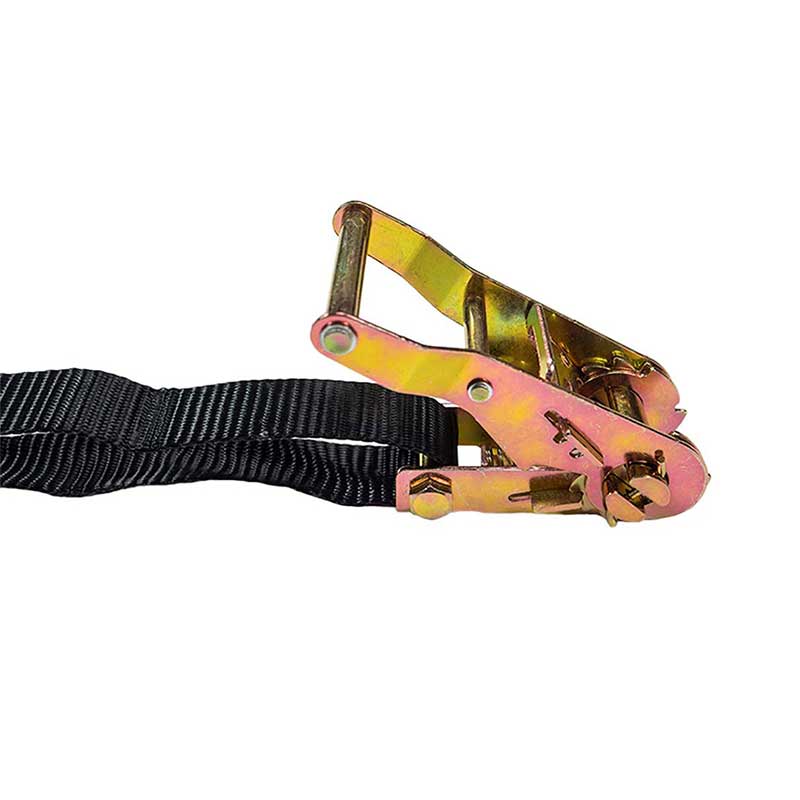 1'' X 6' Polyester Ratchet Buckle Strap with Flat Snap Hooks