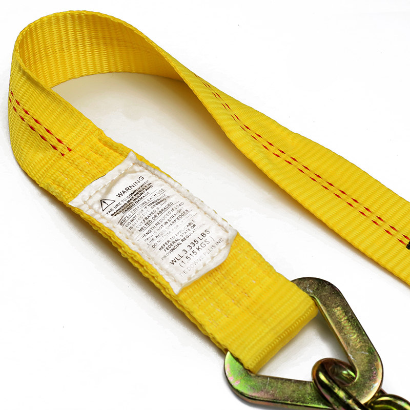 Double-Redline 2inch Ratchet Strap With Chain Anchor Extension