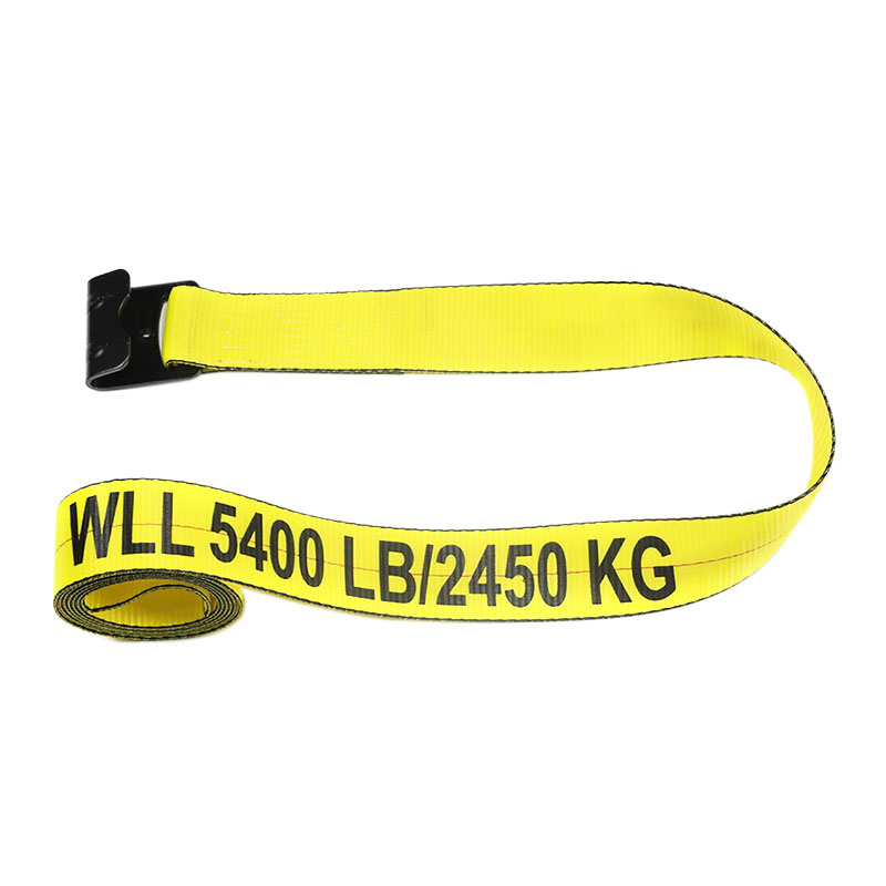 3inch Heavy Duty Ratchet Strap with Flat Hook for Trailer Truck