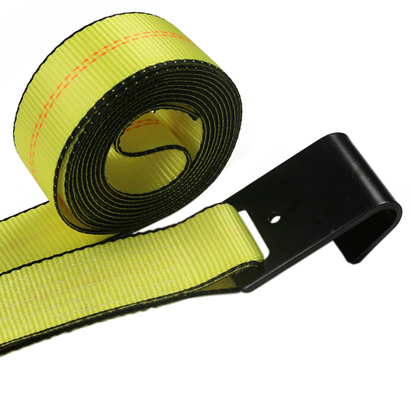 2'' Flat Hook Ratchet Straps for Trailer Truck Load Securement
