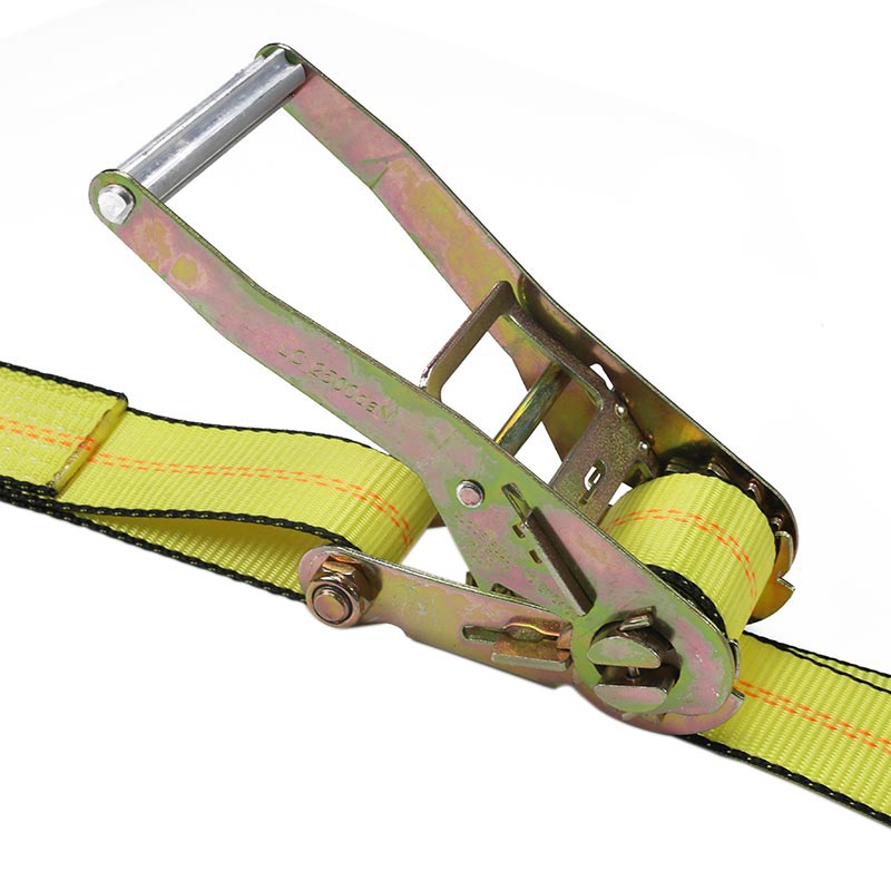 2'' Flat Hook Ratchet Straps for Trailer Truck Load Securement
