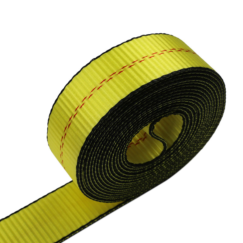 2inch Durable Black Edging Trailer Ratchet Strap with Twist Hooks