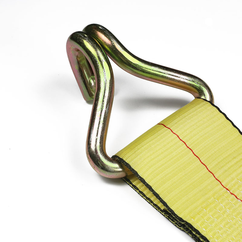 4inch Long Aluminum Handle Doubie J Hook Ratchet Straps