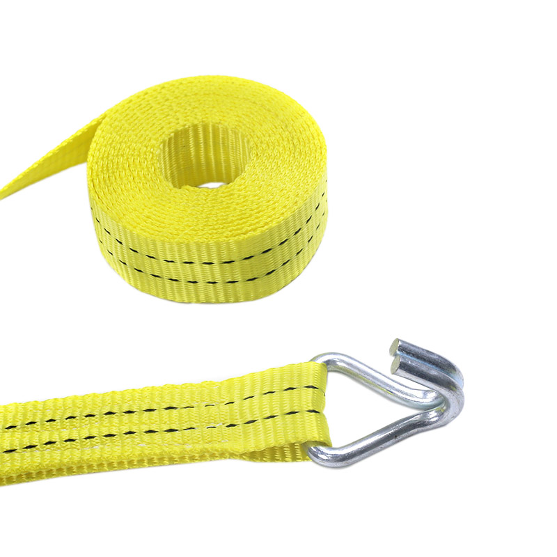 35mm 2t Rubber Coated Handle Ratchet Straps for Cargo Transport