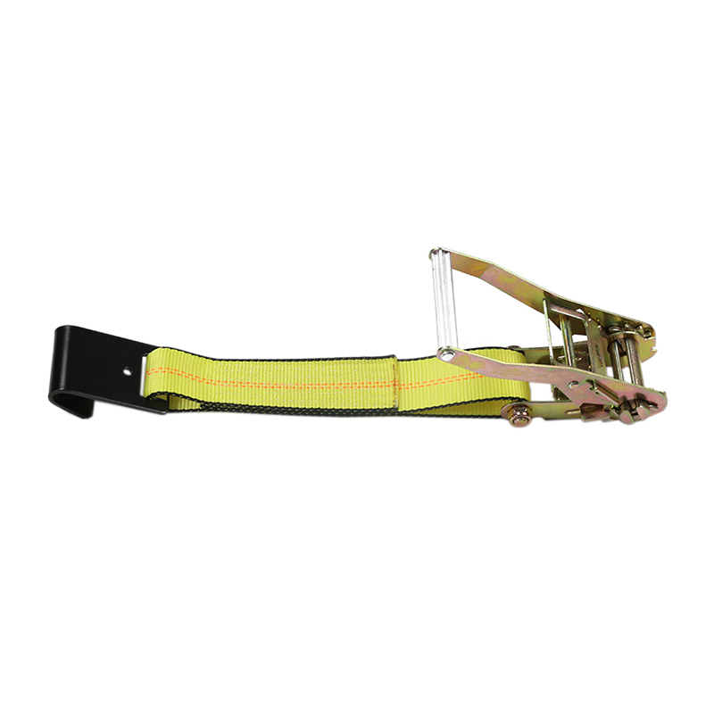 2'' Flat Hook Ratchet Straps for Trailer Truck Load Securement