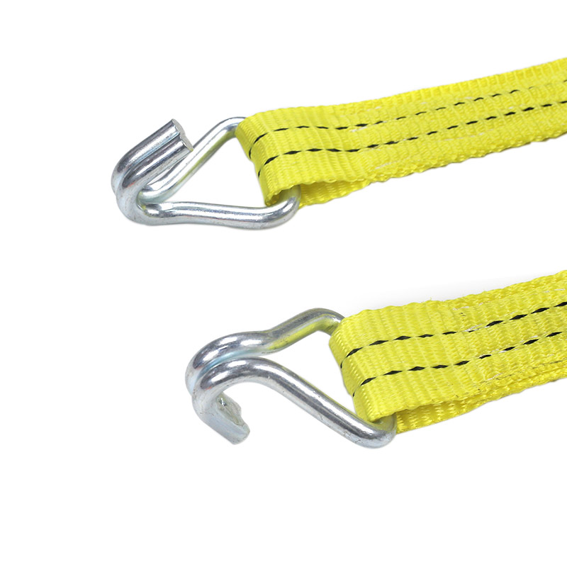 35mm 2t Rubber Coated Handle Ratchet Straps for Cargo Transport