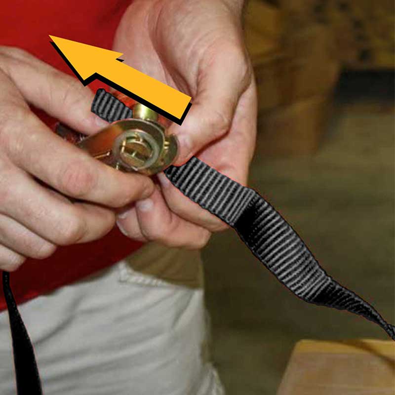 The 1 X 10' Black Endless Ratchet Strap