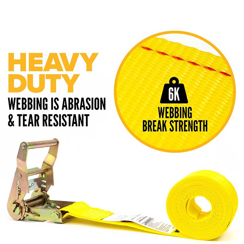 The Force 2 X 10' Yellow Endless Ratchet Strap