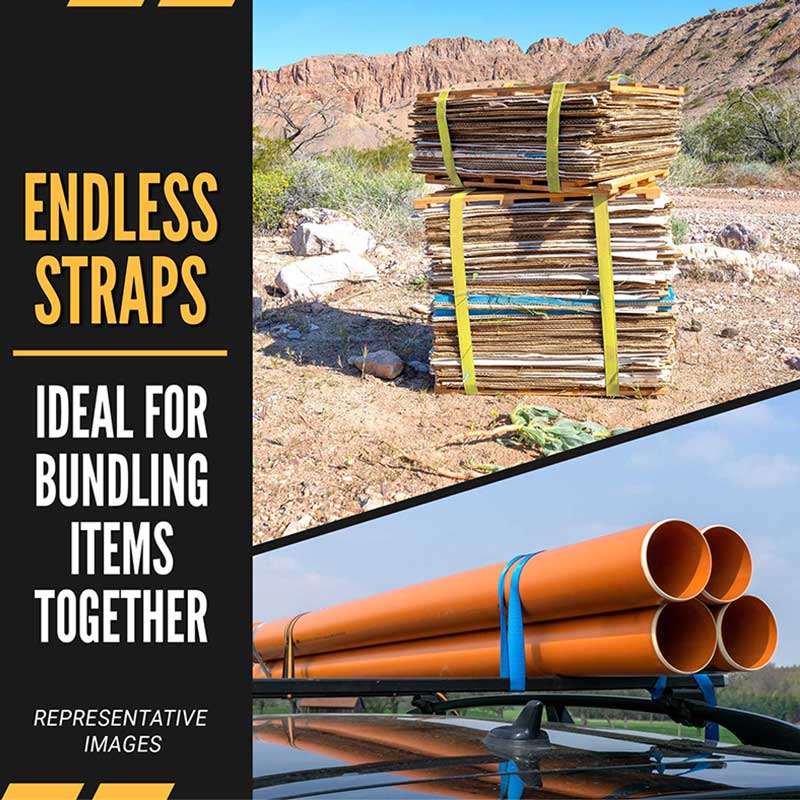 The Force 2 X 10' Yellow Endless Ratchet Strap