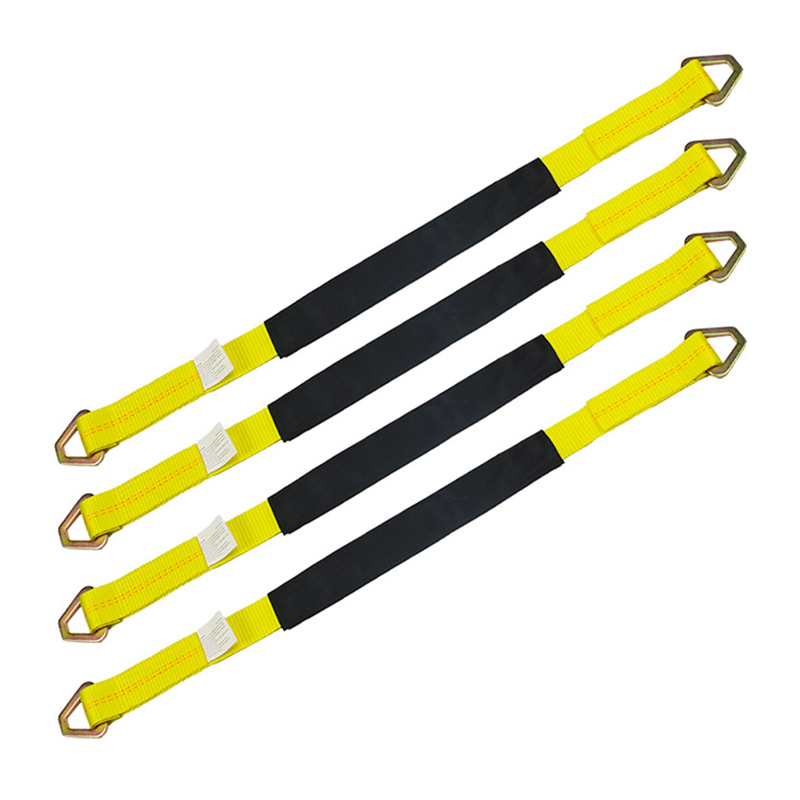 The 4 Pack Axle Straps 2-inch Tire Wheel Down Strap