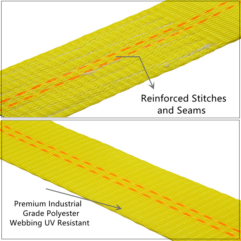 The Adjustable 2INCH Tire Wheel Tie Down With Snap Hook D Ring