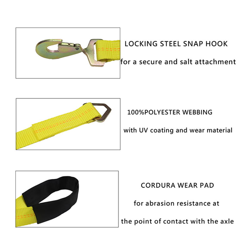 The Car Carrier Strap 10000lbs Car Hauler Wheel