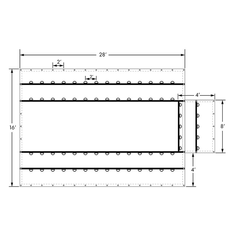 The high-performance covering material specifically Heavy Duty Lumber Black Tarp