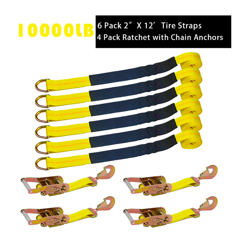 The Tire Wheel Down Strap 10000lbs Axle Straps Tie Downs