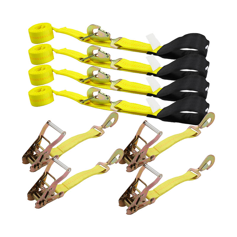The Towing Tie Down Car Axle Straps Ratchet Tie Downs