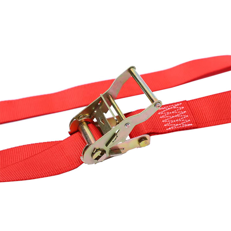The 2'' X 12' Red E-Track Ratchet Strap