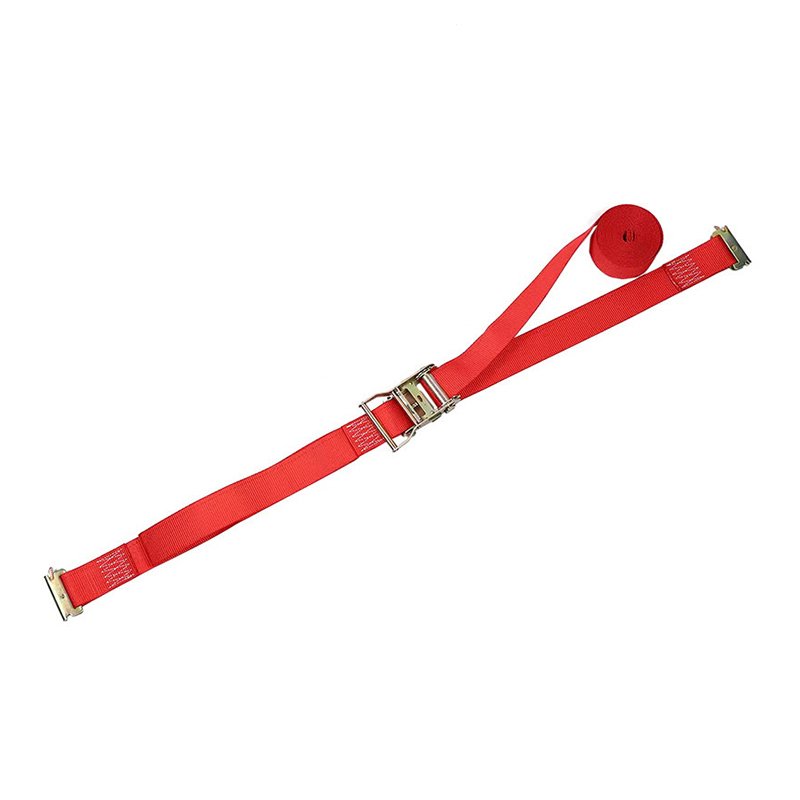 The 2'' X 12' Red E-Track Ratchet Strap