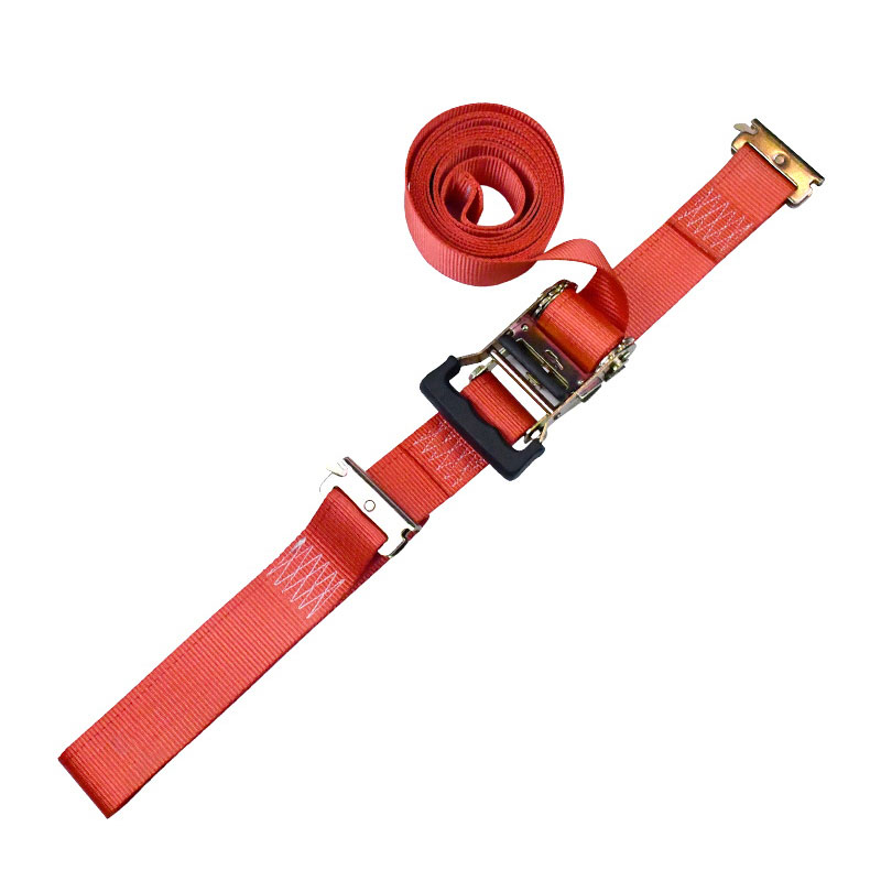 The 2'' X 12' Red Fingerprint Ratchet E-Track Tie-Down  Ratchet Strap