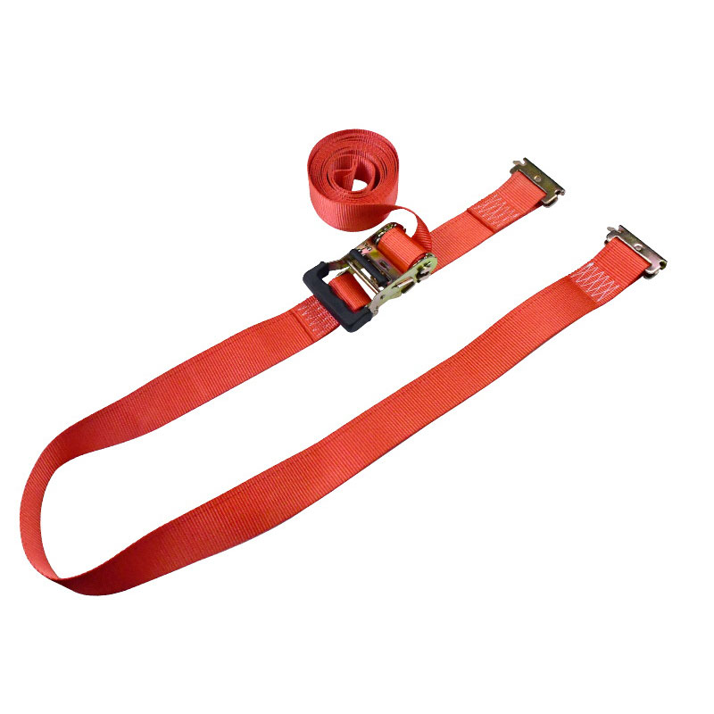 The 2'' X 12' Red Fingerprint Ratchet E-Track Tie-Down  Ratchet Strap