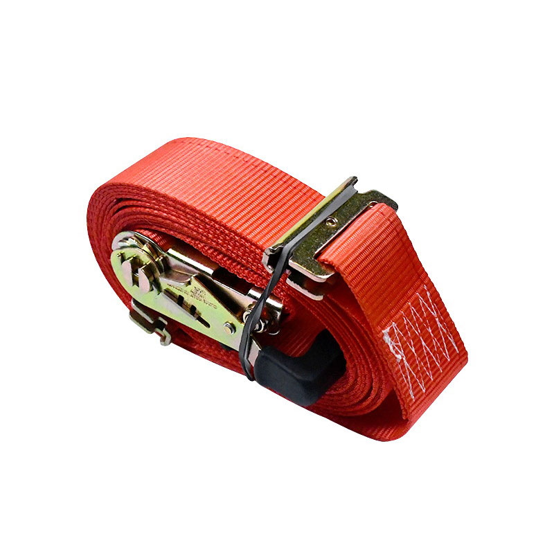 The 2'' X 12' Red Fingerprint Ratchet E-Track Tie-Down  Ratchet Strap