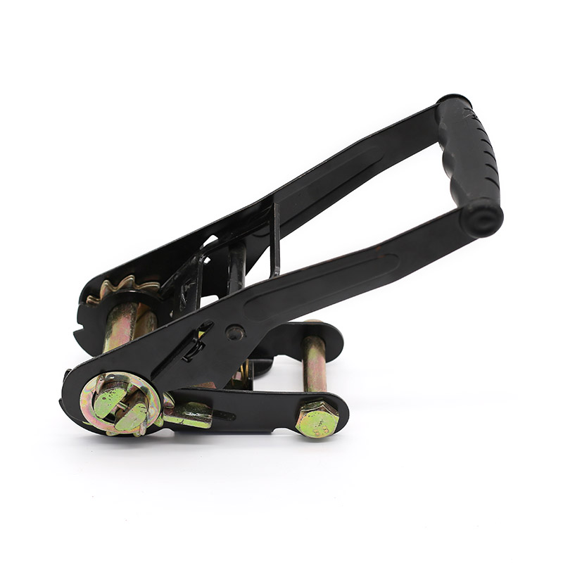The 2-Inch 5T Plated Black Ratchet Buckle