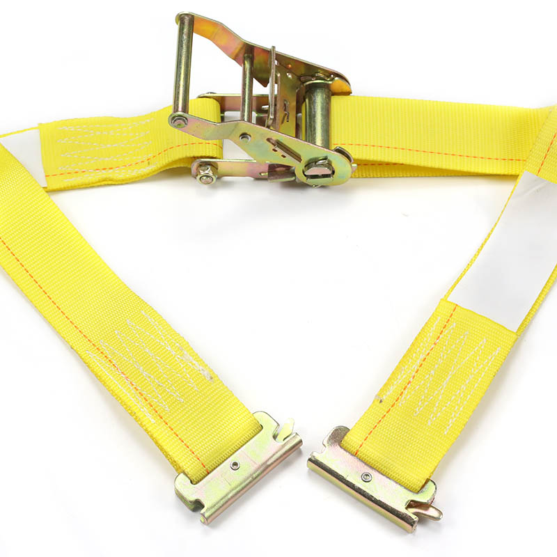 The 2-Inch E-Track Ratchet Strap Blue Yellow