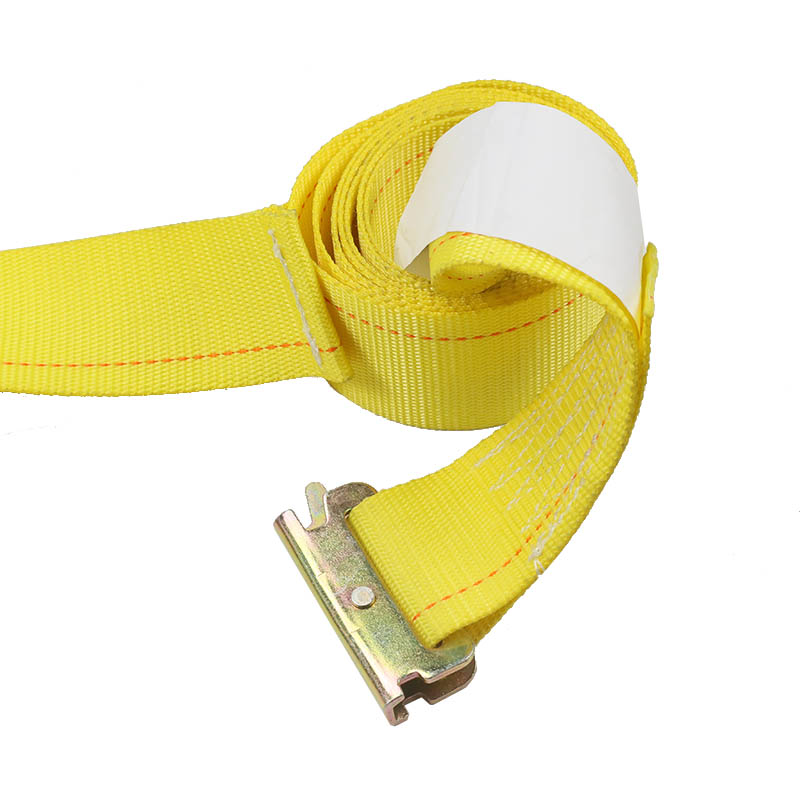 The 2-Inch E-Track Ratchet Strap Blue Yellow