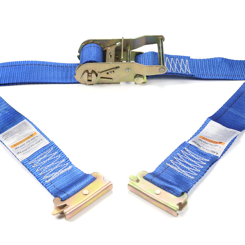 The 2-Inch E-Track Ratchet Strap (Blue)