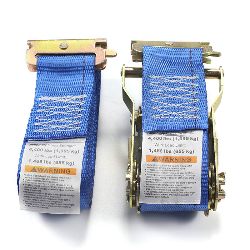 The 2-Inch E-Track Ratchet Strap (Blue)