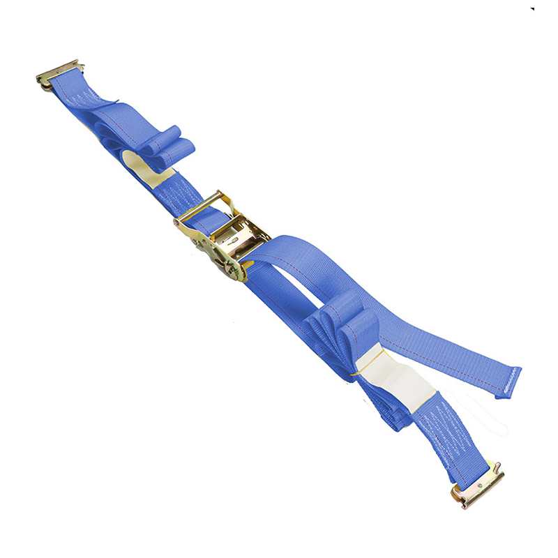 The 4-Pack 5FT Galvanized Rails Ratchet Straps  E -Track Kit