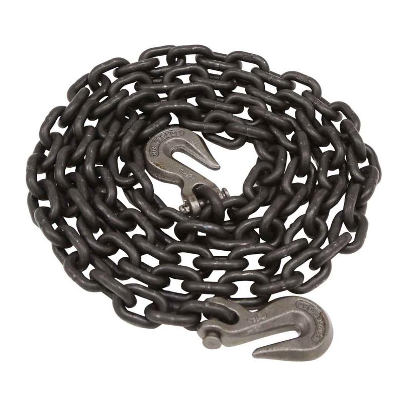 The 516 Tie Down Chain Assembly W Clevis Grab Hooks - Grade 80